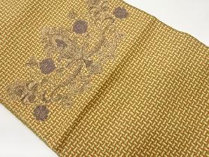 花唐草模様織出し名古屋帯